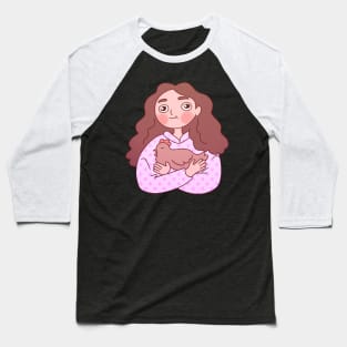 Cute chicken lady Baseball T-Shirt